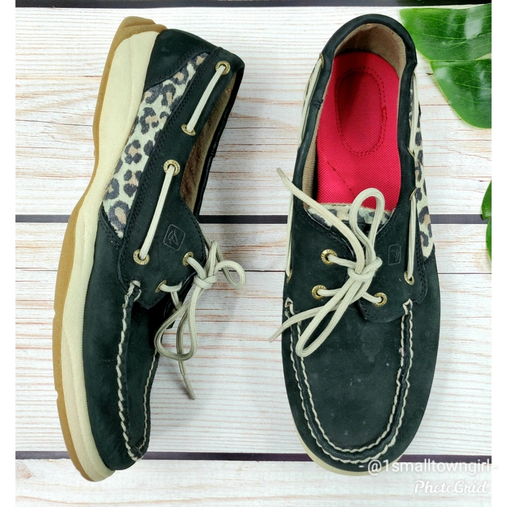 Sperry Top Siders cheetah print loafers 9.5 - Picture 2 of 8
